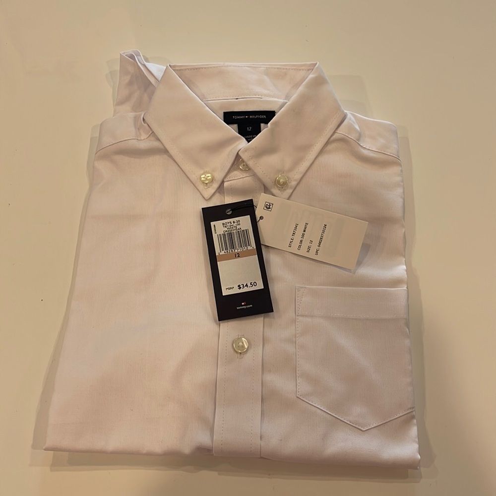 NWT Boys Tommy Hilfiger button down